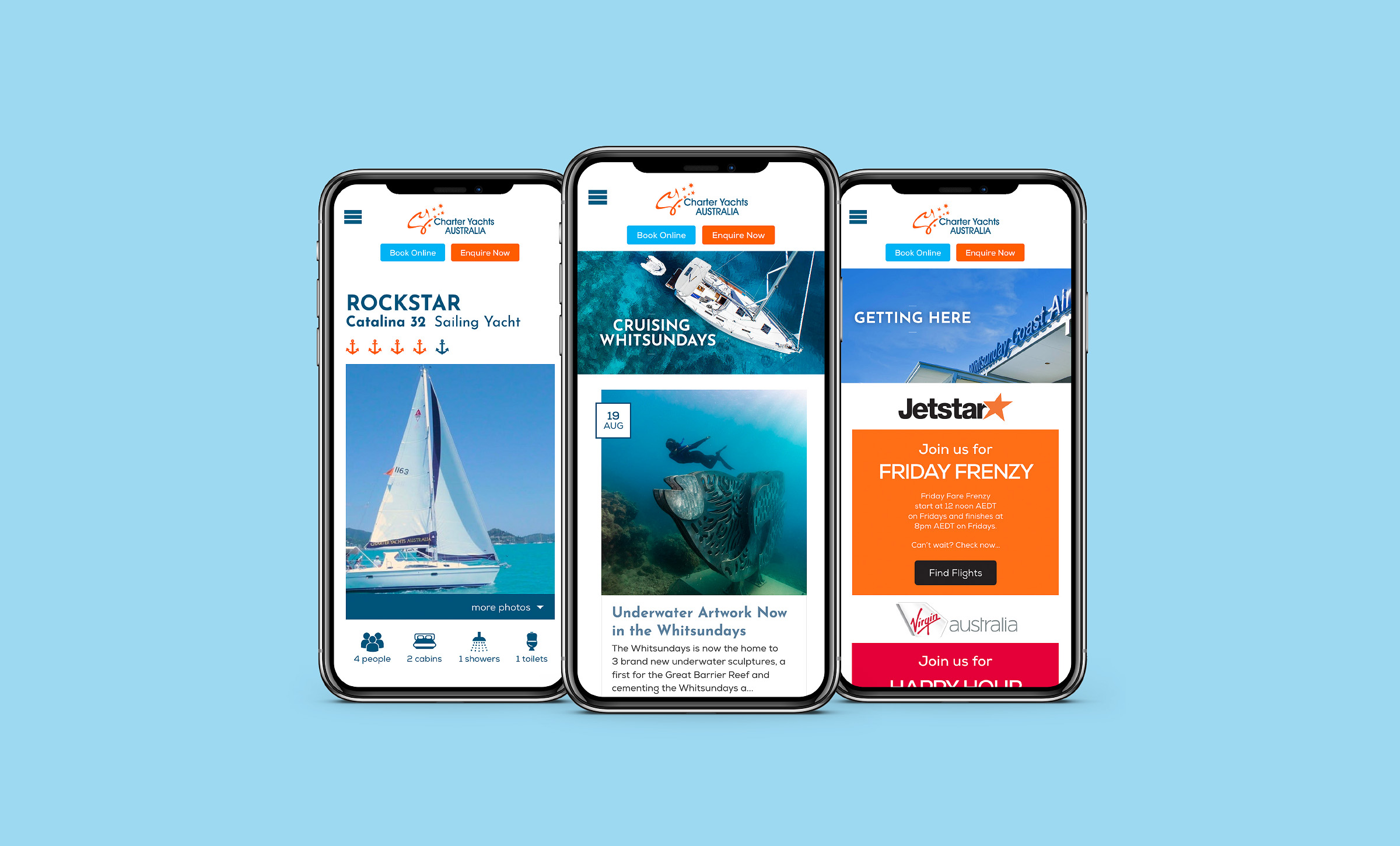 Charter Yachts Australia Website Development Charter Yachts Australia Website Development
