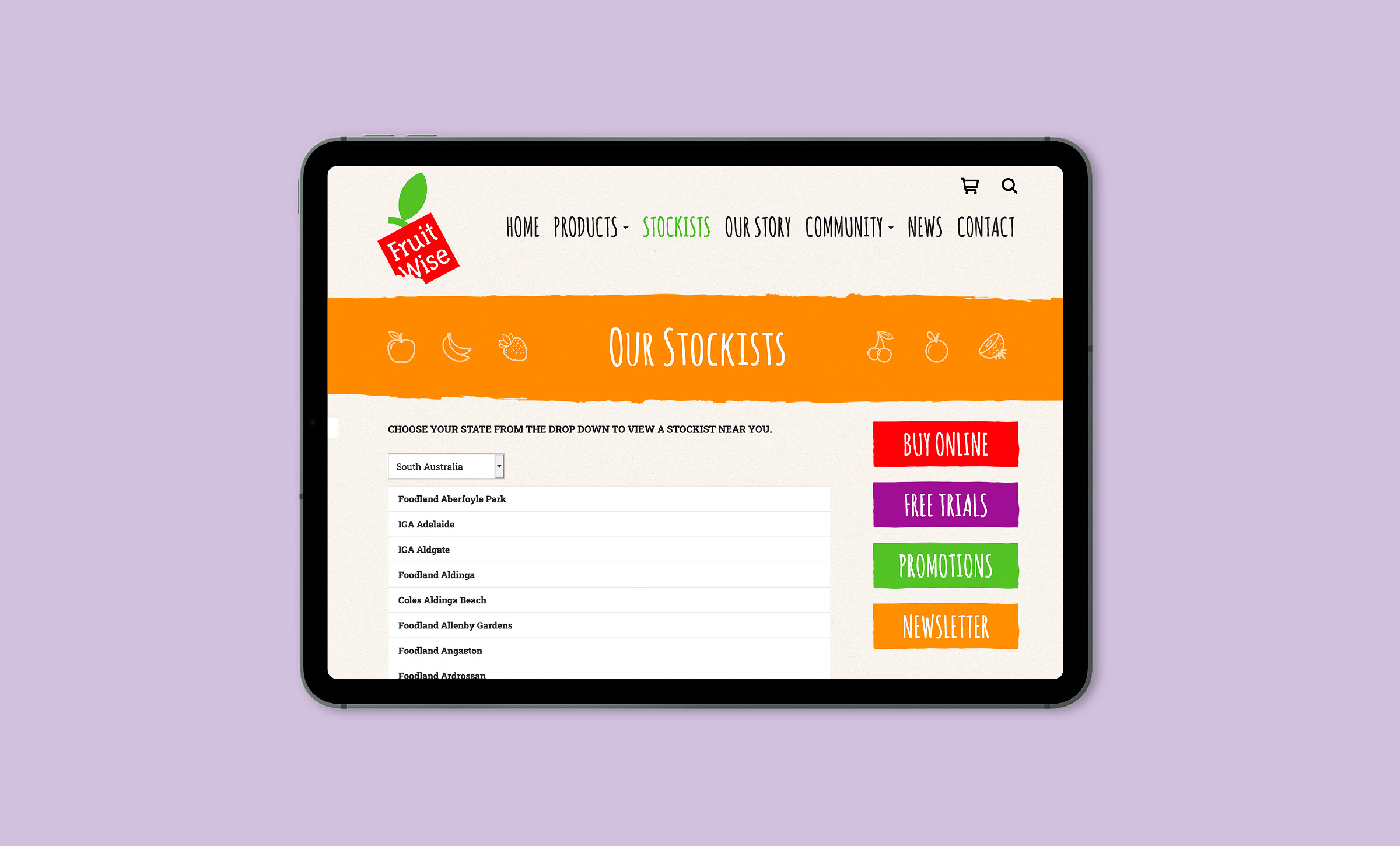 Fruit Wise Website Redevelopment Fruit Wise Website Redevelopment