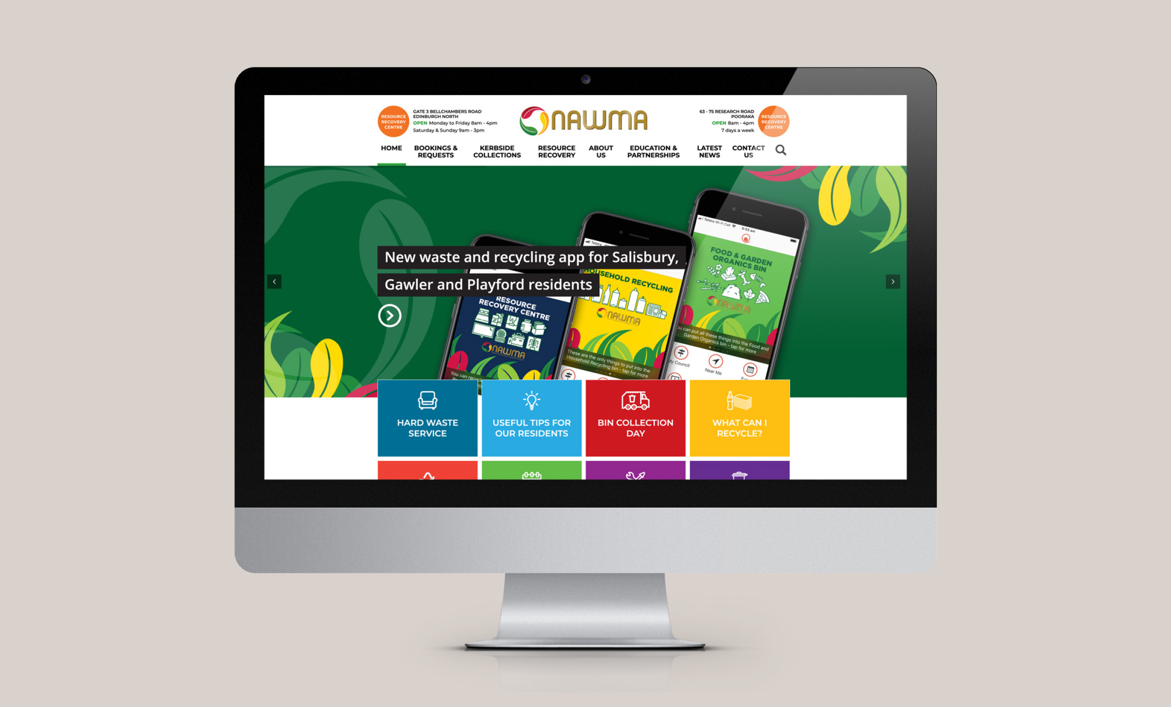 NAWMA Website Redevelopment NAWMA Website Redevelopment