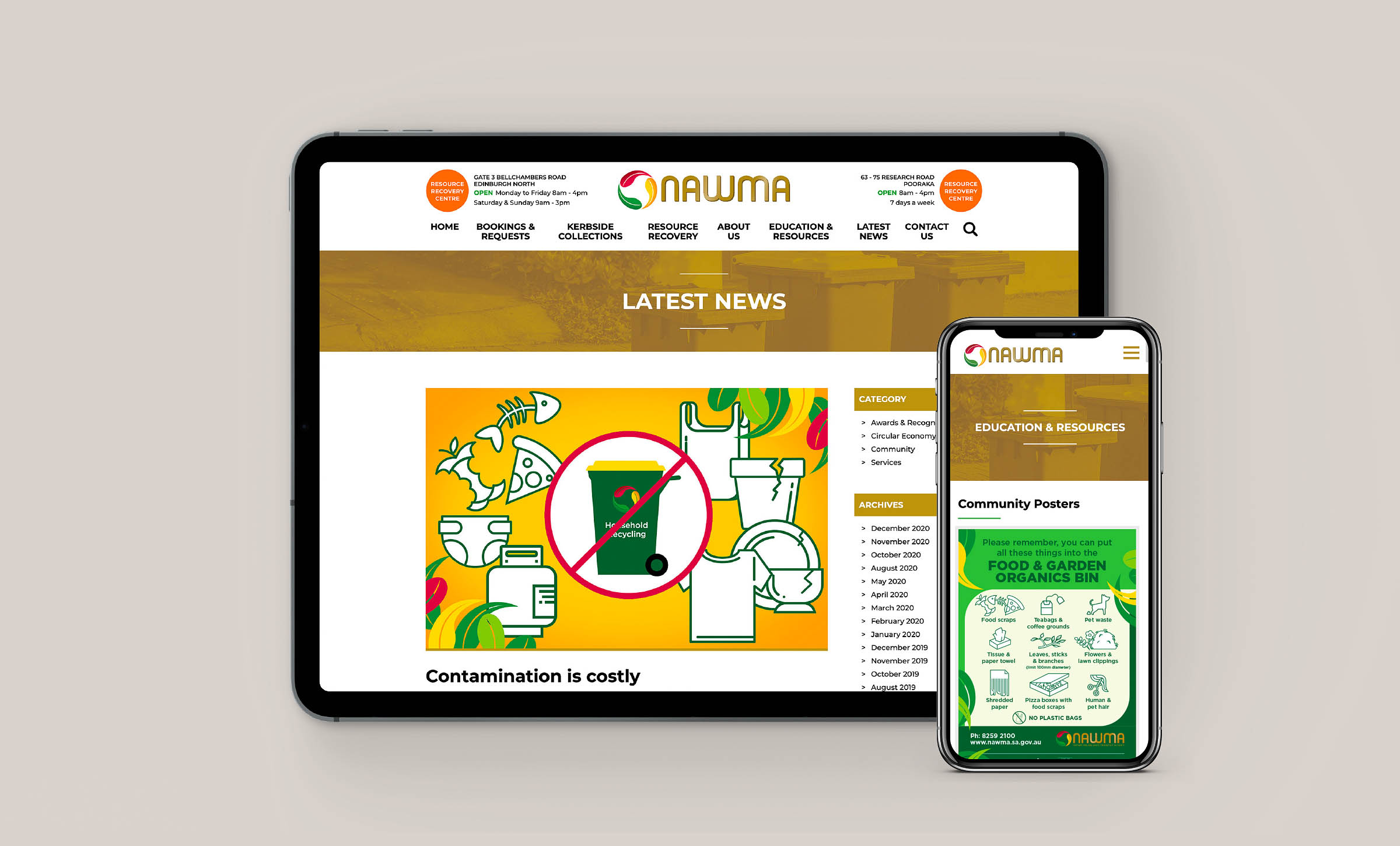 NAWMA Website Redevelopment NAWMA Website Redevelopment