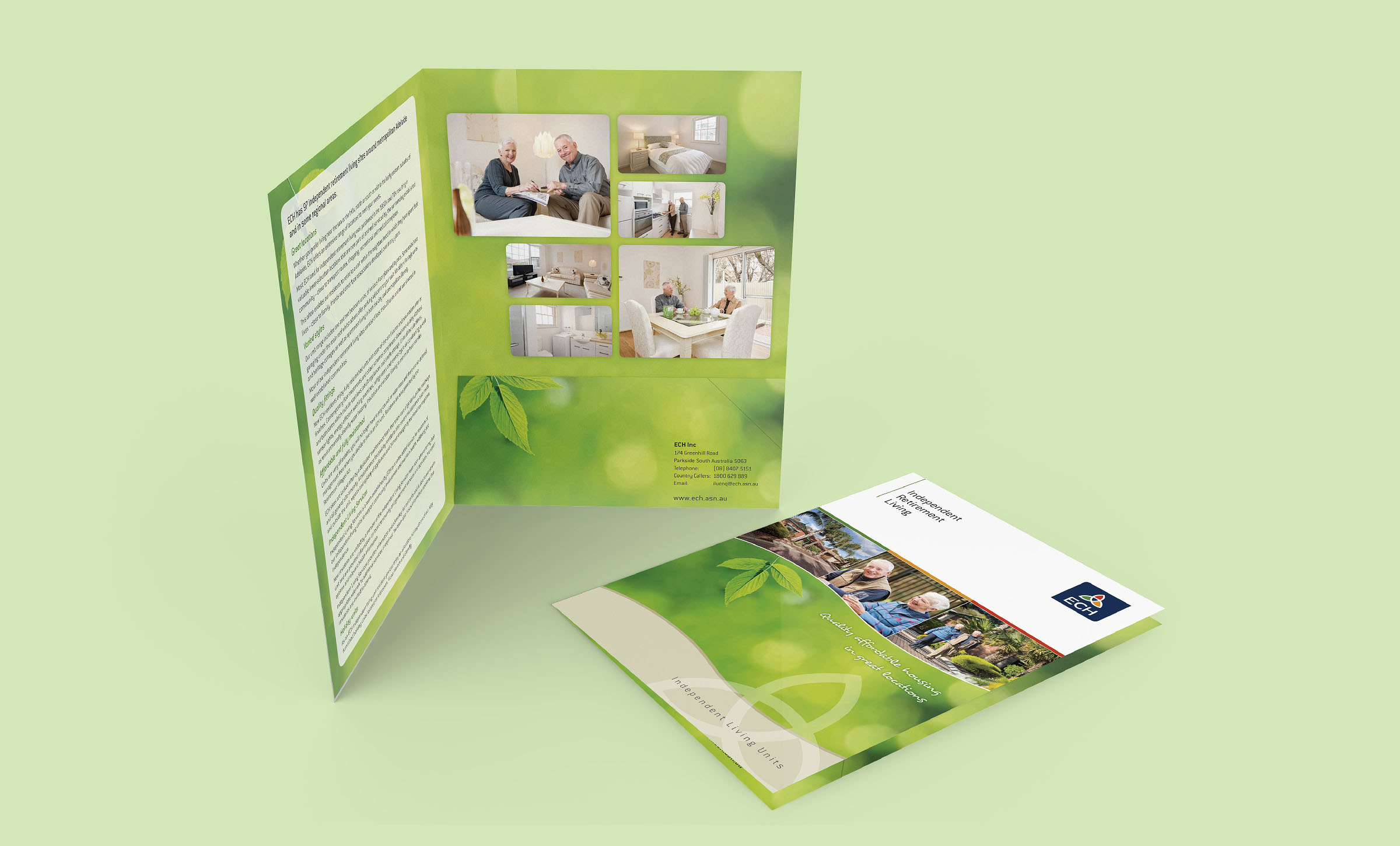 ECH Corporate Branding ILU Folder ECH Independent Retirement Living Branding