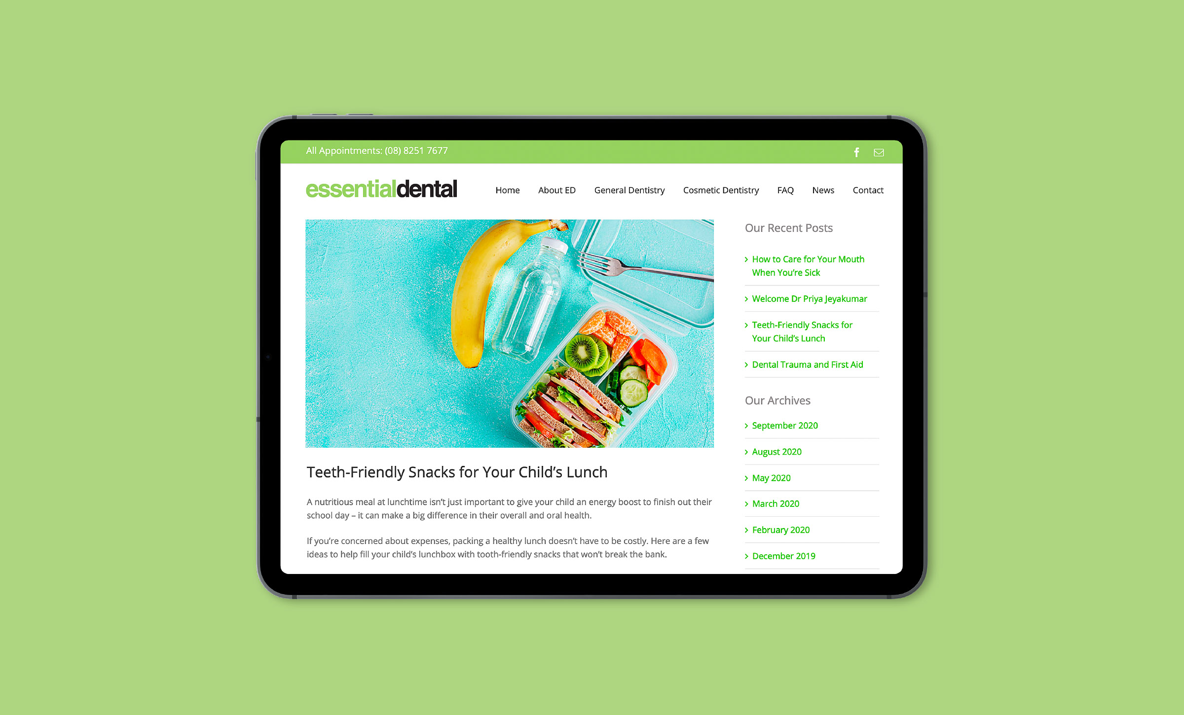 Essential Dental Website Development Essential Dental Website Development
