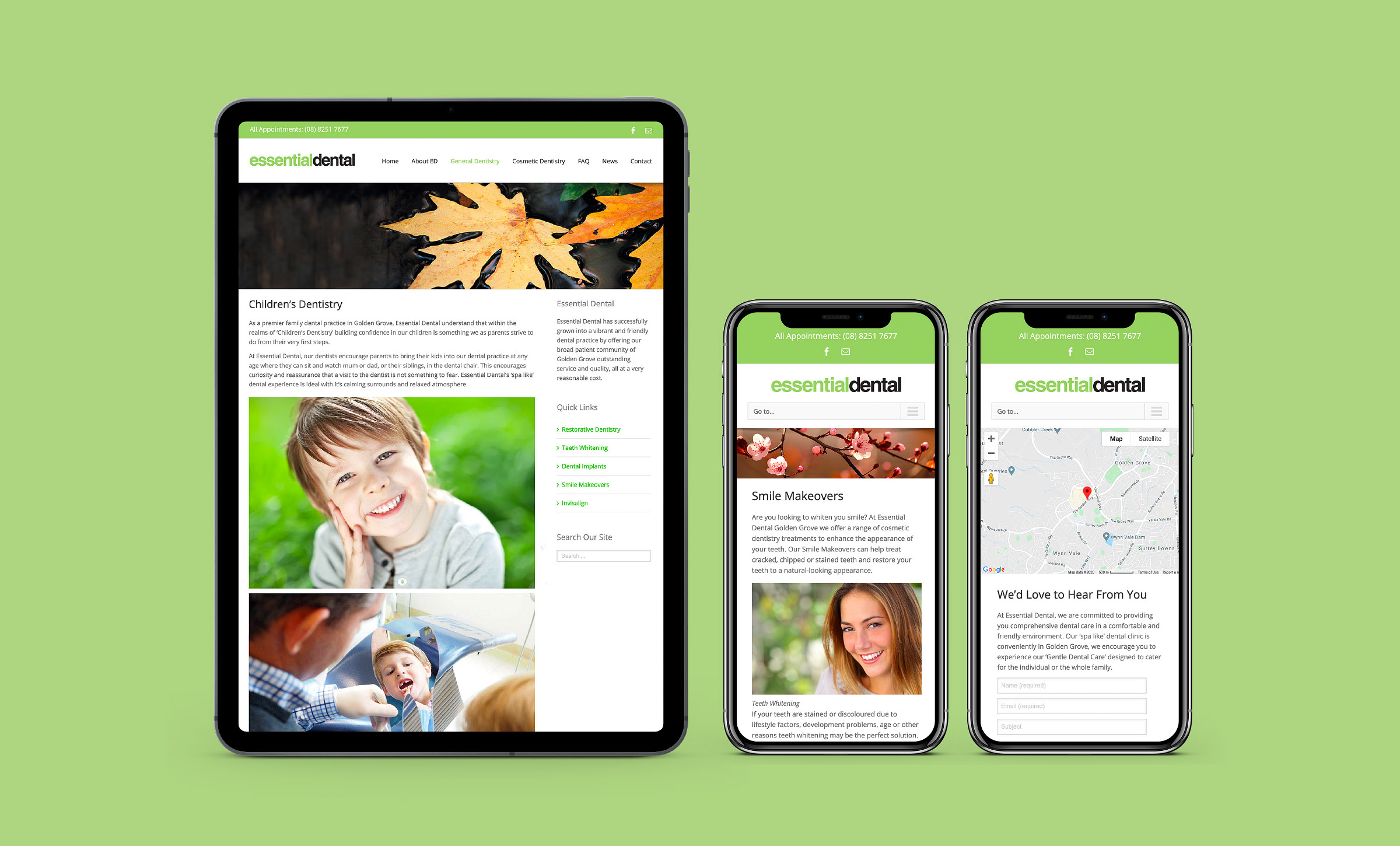 Essential Dental Website Development Essential Dental Website Development