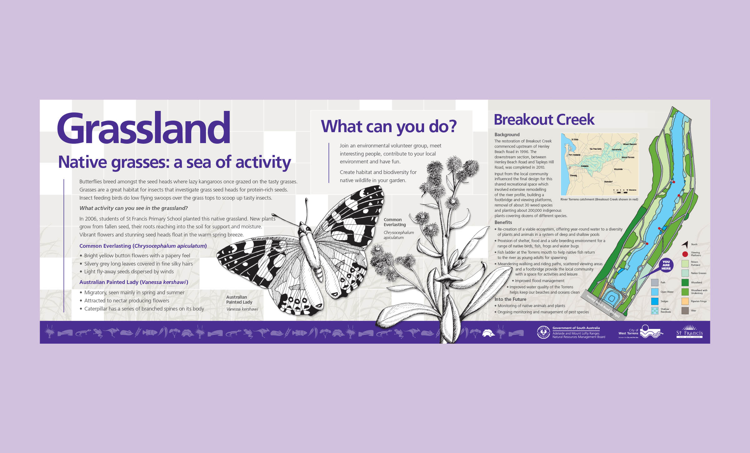 NRM Breakout Creek Signage 05 NRM Board Breakout Creek Interpretive Signage